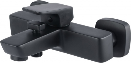 Смеситель для ванны с душем Aquanet Gotic AF440-20B настенный черный без термостата