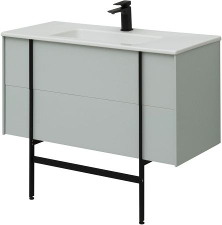 Тумба под раковину Allen Brau Reality 1.32007.PWM 100х50 подвесная цвет зеленый