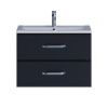 Тумба под раковину Uperwood Foster 291020516 70х50 подвесная цвет черный