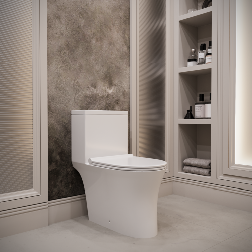 Унитаз-компакт напольный с бачком Stella Polar Мурсия SP-00001858 белый с сиденьем микролифт безободковый душевой смыв - фото 2