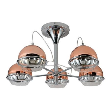 Люстра на штанге Lumina Deco Veroni (Верони) LDC 1029-5 R.GD