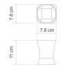 Стакан для зубных щеток WasserKRAFT 5428N Стакан для зубных щеток WasserKRAFT 5428N