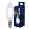 Лампа светодиодная Uniel LED-C35-4W/4000K/E14/CL GLY01TR