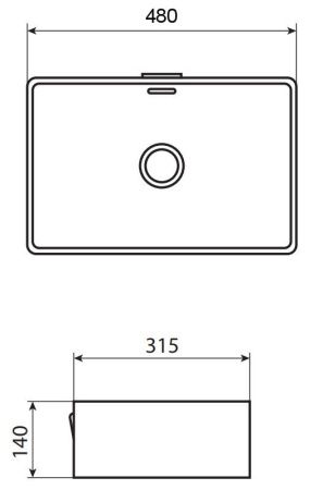 Раковина керамическая Allen Brau Fantasy 4.11002.20 50х30 накладная цвет белый без отверстий под смеситель