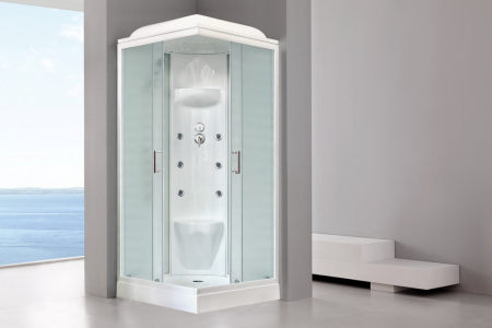 Душевая кабина Royal Bath НР RB90HP7-WC 90х90 квадратная с крышей ориентация универсальная