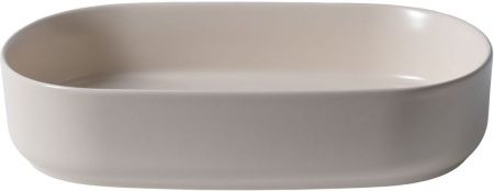 Раковина керамическая Allen Brau Fantasy 4.11022.IV 60х40 накладная цвет бежевый без отверстий под смеситель