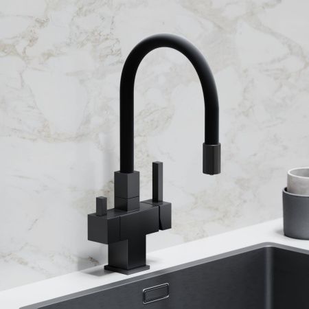 Смеситель для кухни Sancos Arno SC4005MB на мойку черный