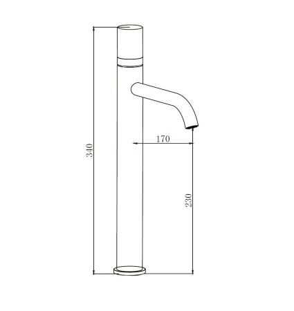 Смеситель BOCH MANN STELLA Stone XL BM9970 на раковину хром