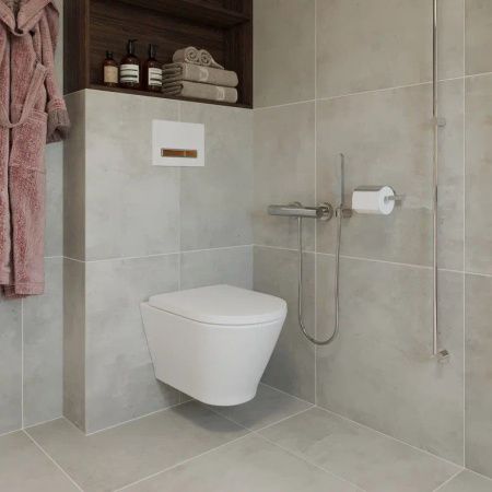 Клавиша смыва механическая Lavinia Boho RelFix 38050603 цвет белый/коричневый