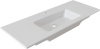 Раковина керамическая Allen Brau Fantasy 4.11028.20 122х47 полувстраиваемая цвет белый 1 отверстие под смеситель