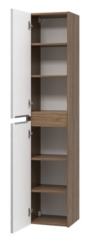 Шкаф-пенал Brevita Chester CHE-05035-4950По 35х30х165 подвесной цвет серый/коричневый - фото 5