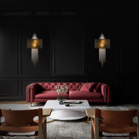 Светильник настенный Loft It Elegio 10107 Silver black