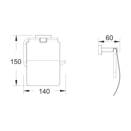 Бумагодержатель Shevanik SG56C SG5605C