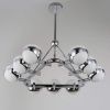 Люстра на штанге Lumina Deco Optimus (Оптимус) LDP 6038-9 CHR