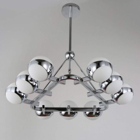 Люстра на штанге Lumina Deco Optimus (Оптимус) LDP 6038-9 CHR