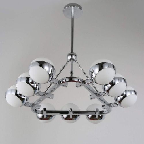 Люстра на штанге Lumina Deco Optimus (Оптимус) LDP 6038-9 CHR - фото 2