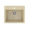 Кухонная мойка Practik PR-565 PR-M-565-002 55х50 цвет бежевый поверхность глянцевая