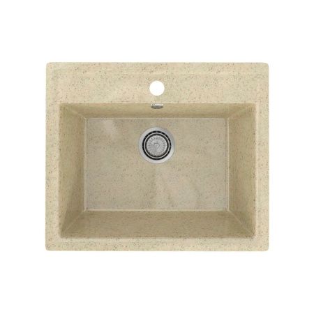 Кухонная мойка Practik PR-565 PR-M-565-002 55х50 цвет бежевый поверхность глянцевая