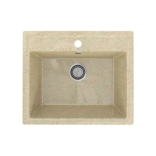 Кухонная мойка Practik PR-565 PR-M-565-002 57х50 цвет бежевый поверхность глянцевая - фото 2