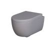 Унитаз подвесной Ambassador Abner 103T20301R-102T20301 серый с сиденьем каскадный смыв