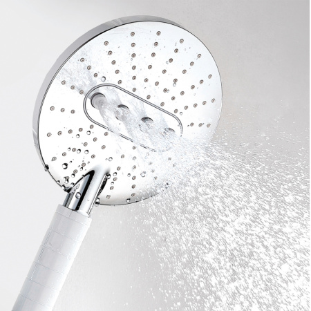 Душевой гарнитур WasserKRAFT  A044 настенный белый/хром