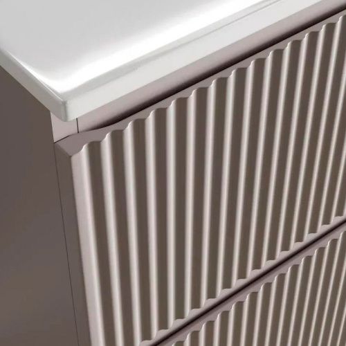 Тумба под раковину Sancos SNOB R SNR80SM 80х40 подвесная цвет коричневый - фото 5