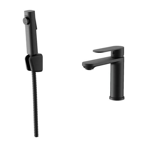 Смеситель Maretti FLG32RF28 на раковину черный - фото 2