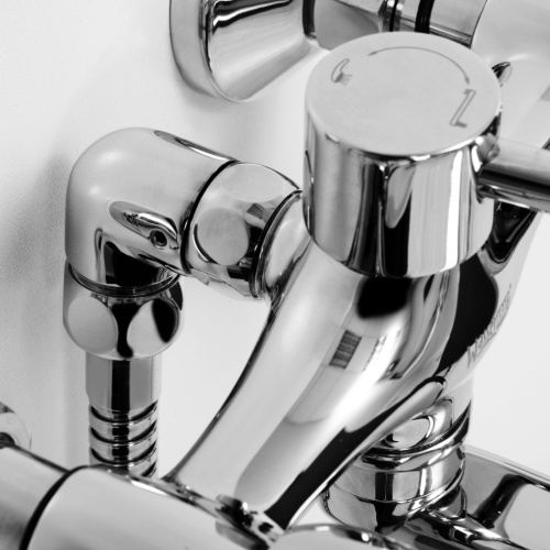 Смеситель для ванны WasserKRAFT Amper 2900 2902L настенный хром - фото 3