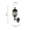 Уличный настенный светильник Favourite Paris (Парис) 1806-1W