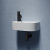 Раковина из сантехнического фарфора Ceramica Nova ELEMENT CN6066R 40х20 подвесная цвет белый 1 отверстие под смеситель