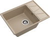 Кухонная мойка Granfest Vertex V-680L песочный 68х50 цвет бежевый поверхность матовая