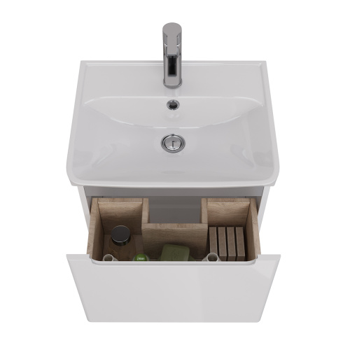 Тумба под раковину LeMark Buno mini LM05BM50T 47,7х35,4х39,2 подвесная - фото 3