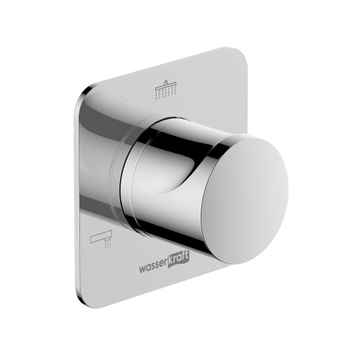 Переключатель на 3 выхода WasserKRAFT Weida 3100 A269 встраиваемый хром - фото 2