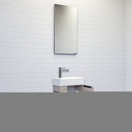 Тумба с раковиной Comforty Матэ 00-00015132CF 40х20 подвесная цвет коричневый