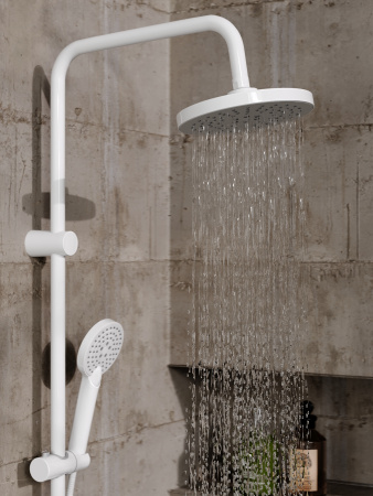 Душевая стойка Orange O-Shower OW02w настенная цвет белый