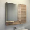 Зеркало-шкаф Comforty Варна 00-00009918CF 90х80 подвесной цвет бежевый/белый
