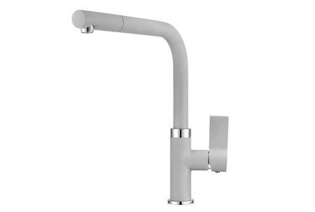 Смеситель для кухни Granula 2502, СЛАНЕЦ на мойку серый