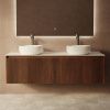 Тумба с раковиной ArtDecco Camilla (Камилла) ACM14W22D300 140х50 подвесная цвет коричневый
