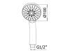 Душевая лейка Mamoli Shower Systems 3330001 цвет хром