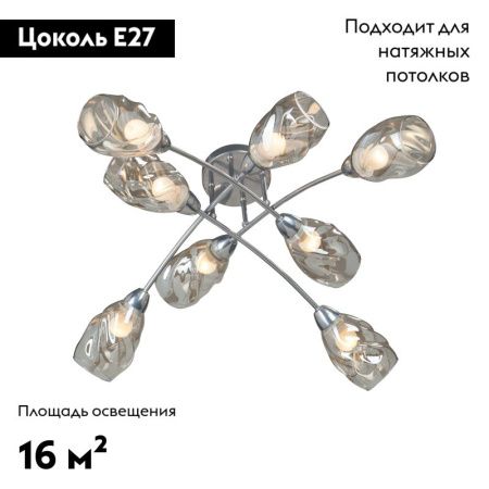Люстра потолочная Vitaluce V4925-9 V4925-9/8PL