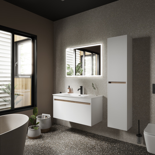 Тумба под раковину Sancos Smart SM100W 99х45х50 настенная - фото 3