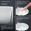 Раковина акриловая Wellsee Chalice Perfection 230616000 50х50 напольная цвет белый/черный 1 отверстие под смеситель