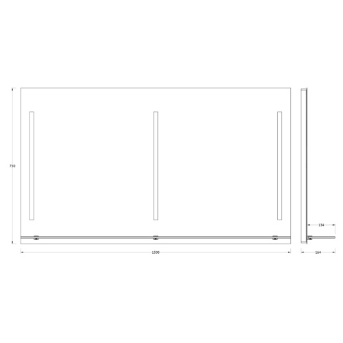 Зеркало со встроенным LED-светильником Evoform Ledline-S BY 2169 130х75 - фото 2