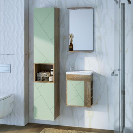 Зеркало с подсветкой Бриклаер Кристалл 4627125417030 40х70 подвесное