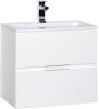 Тумба с раковиной Aquanet Алвита 00213095 60х50 подвесная цвет белый