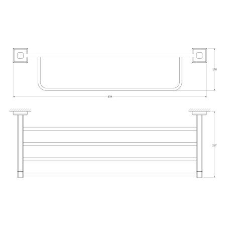 Полка в ванную комнату Artwelle HAGEL 998160