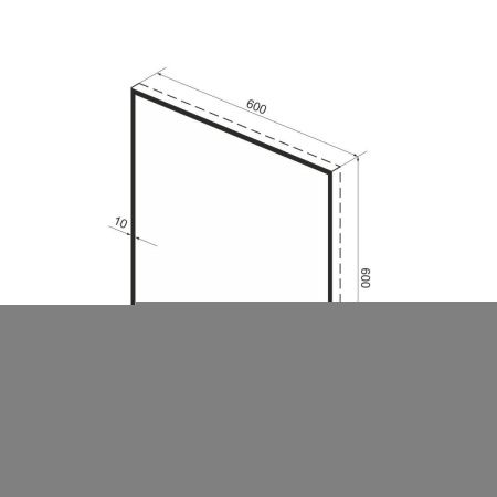 Зеркало Wellsee 7 Rays' Spectrum 172200290 60х60 подвесное