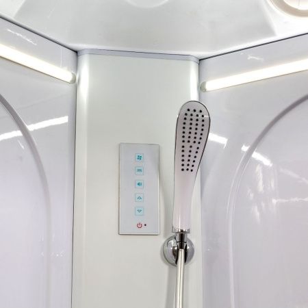 Душевая кабина AvaCan L620LLED+GM 120х80 асимметричная с крышей ориентация левая