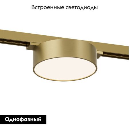 Трековый однофазный светильник Denkirs Shine flow (Схине флов) DK5762-SB