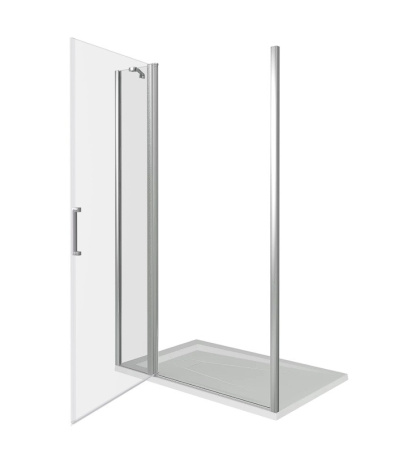 Душевая перегородка Good Door FANTASY ФА00037 120х185 стекло прозрачное профиль хром глянцевый